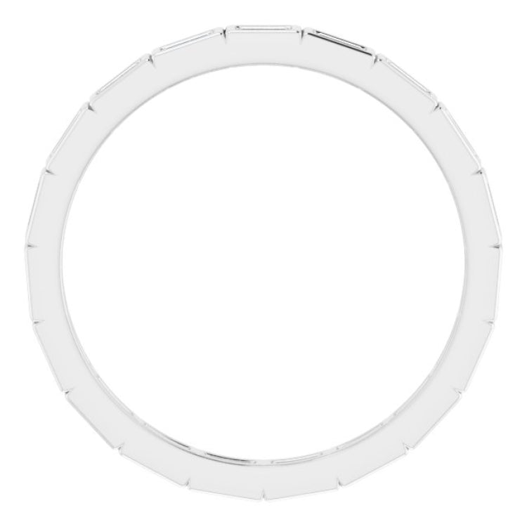 10K White Gold 1/3 CTW Lab-Grown Diamond Eternity Band Size 8.75