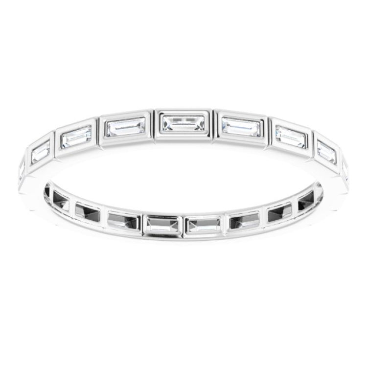 10K White Gold 1/3 CTW Lab-Grown Diamond Eternity Band Size 8.75