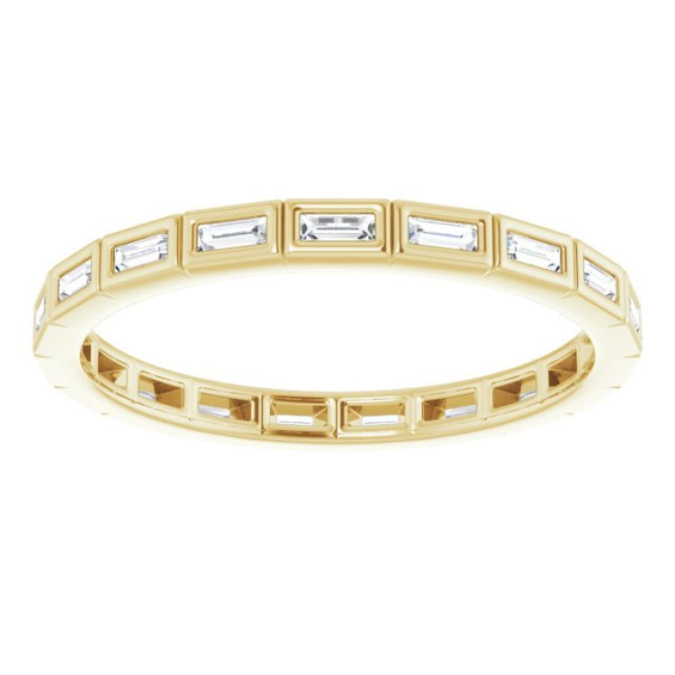 10K Yellow Gold 1/3 CTW Lab-Grown Diamond Eternity Band Size 8.75