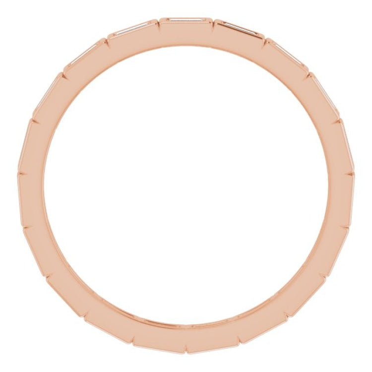 10K Rose Gold 1/3 CTW Lab-Grown Diamond Eternity Band Size 9