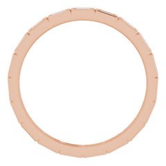 10K Rose Gold 1/3 CTW Lab-Grown Diamond Eternity Band Size 9