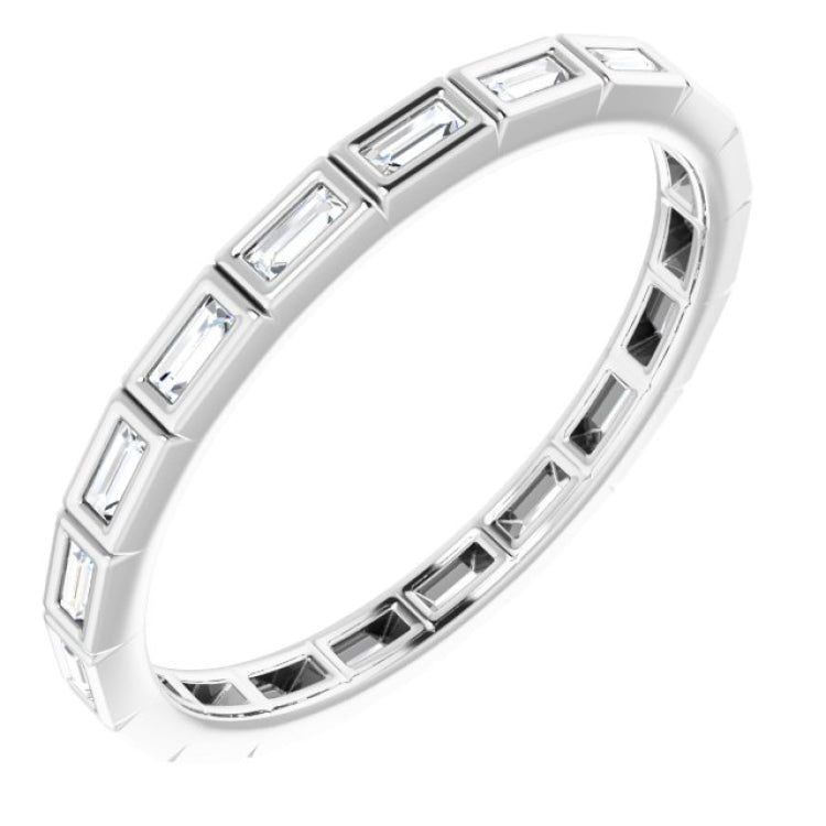 10K White Gold 1/3 CTW Lab-Grown Diamond Eternity Band Size 9