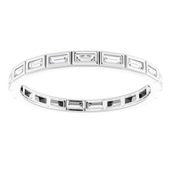 10K White Gold 1/3 CTW Lab-Grown Diamond Eternity Band Size 9