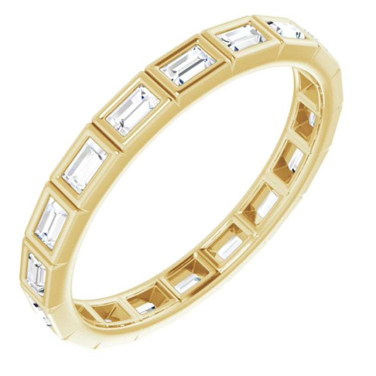 10K Yellow Gold 1/2 CTW Lab-Grown Diamond Eternity Band Size 7.75