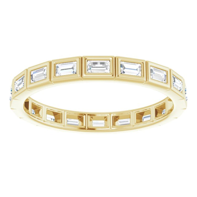 10K Yellow Gold 1/2 CTW Lab-Grown Diamond Eternity Band Size 7.75