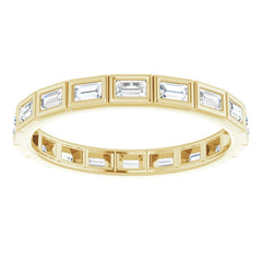 10K Yellow Gold 1/2 CTW Lab-Grown Diamond Eternity Band Size 7.75