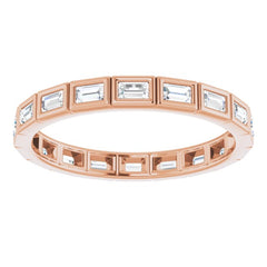 10K Rose Gold 1/2 CTW Lab-Grown Diamond Eternity Band Size 8