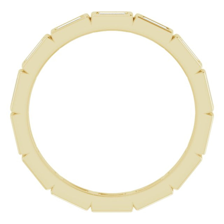 10K Yellow Gold 3/8 CTW Lab-Grown Diamond Eternity Band Size 6.25