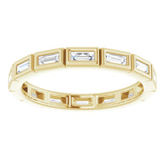 10K Yellow Gold 3/8 CTW Lab-Grown Diamond Eternity Band Size 6.25