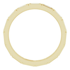 10K Yellow Gold 1/2 CTW Lab-Grown Diamond Eternity Band Size 6.75