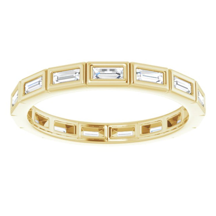 10K Yellow Gold 1/2 CTW Lab-Grown Diamond Eternity Band Size 6.75