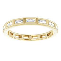 10K Yellow Gold 1/2 CTW Lab-Grown Diamond Eternity Band Size 6.75