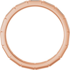 10K Rose Gold 1/2 CTW Lab-Grown Diamond Eternity Band Size 7