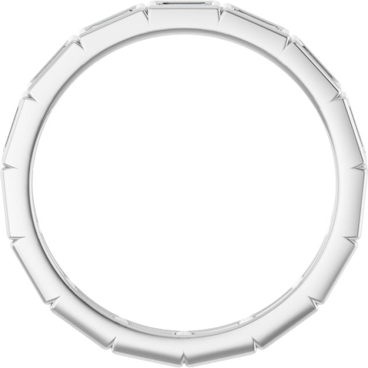 10K White Gold 1/2 CTW Lab-Grown Diamond Eternity Band Size 7