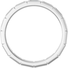 10K White Gold 1/2 CTW Lab-Grown Diamond Eternity Band Size 7