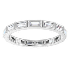 10K White Gold 1/2 CTW Lab-Grown Diamond Eternity Band Size 7