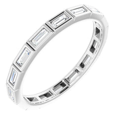 10K White Gold 1/2 CTW Lab-Grown Diamond Eternity Band Size 8.5