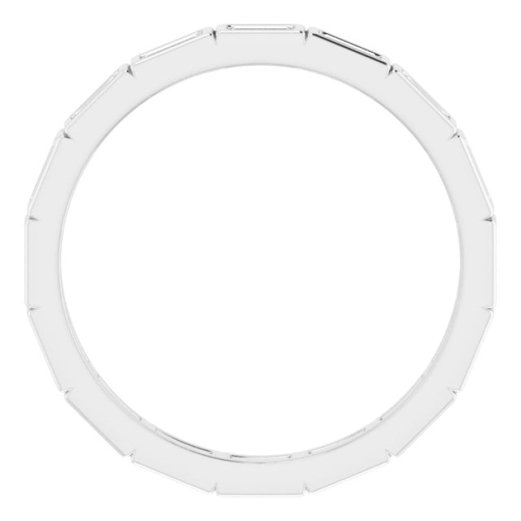 10K White Gold 1/2 CTW Lab-Grown Diamond Eternity Band Size 8.5