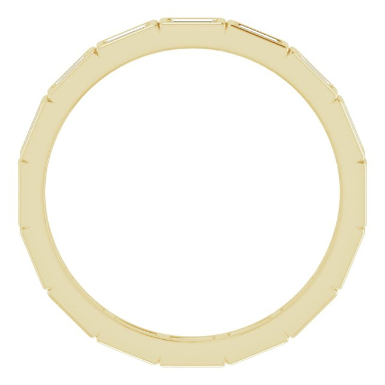 10K Yellow Gold 1/2 CTW Lab-Grown Diamond Eternity Band Size 8.5