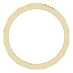 10K Yellow Gold 1/2 CTW Lab-Grown Diamond Eternity Band Size 8.5