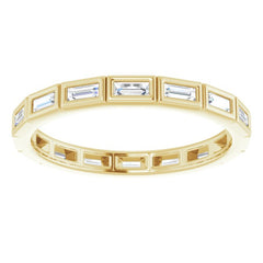 10K Yellow Gold 1/2 CTW Lab-Grown Diamond Eternity Band Size 8.5