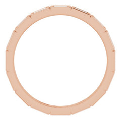 10K Rose Gold 1/2 CTW Lab-Grown Diamond Eternity Band Size 8.75