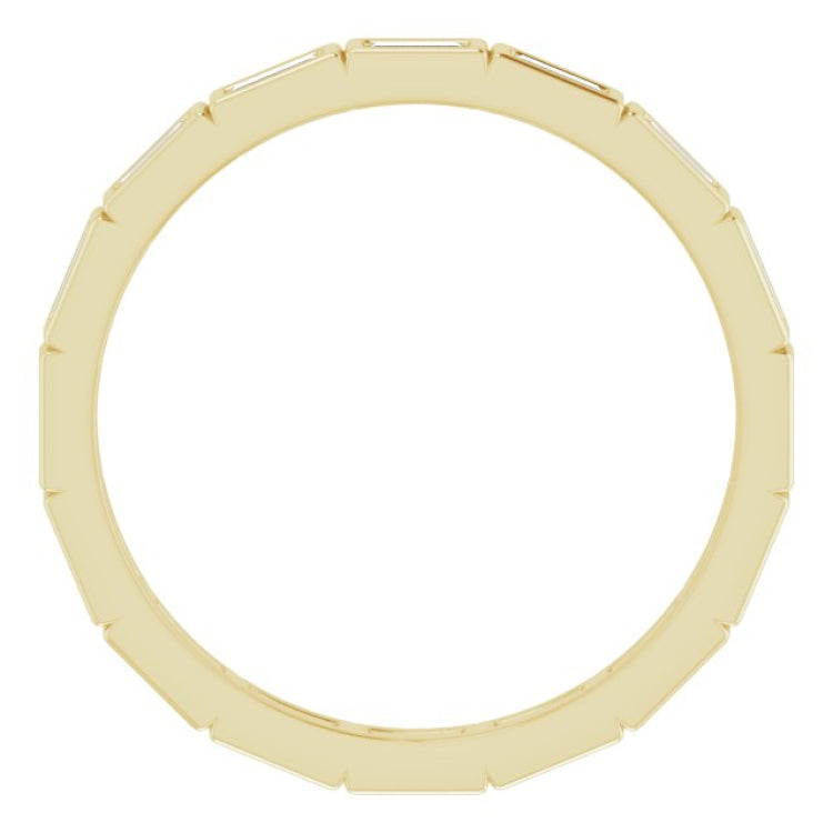 10K Yellow Gold 1/2 CTW Lab-Grown Diamond Eternity Band Size 8.75