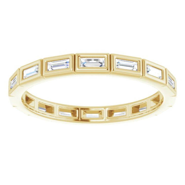10K Yellow Gold 1/2 CTW Lab-Grown Diamond Eternity Band Size 8.75