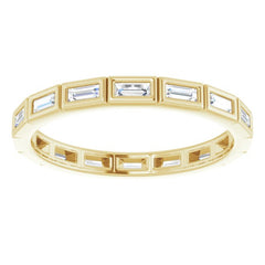 10K Yellow Gold 1/2 CTW Lab-Grown Diamond Eternity Band Size 8.75