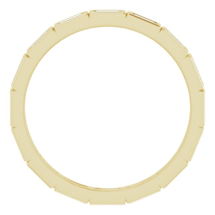 10K Yellow Gold 1/2 CTW Lab-Grown Diamond Eternity Band Size 9