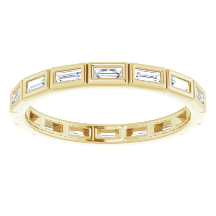 10K Yellow Gold 1/2 CTW Lab-Grown Diamond Eternity Band Size 9