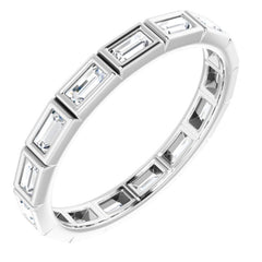 10K White Gold 1/2 CTW Lab-Grown Diamond Eternity Band Size 7.75