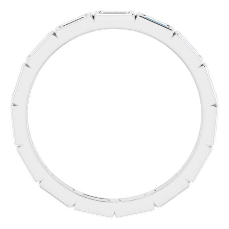 10K White Gold 1/2 CTW Lab-Grown Diamond Eternity Band Size 7.75