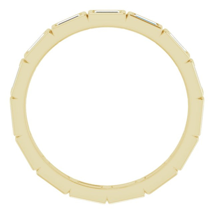 10K Yellow Gold 1/2 CTW Lab-Grown Diamond Eternity Band Size 7.75