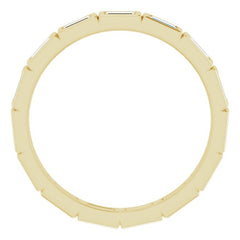 10K Yellow Gold 1/2 CTW Lab-Grown Diamond Eternity Band Size 7.75