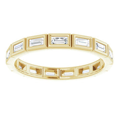 10K Yellow Gold 1/2 CTW Lab-Grown Diamond Eternity Band Size 7.75
