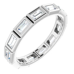 10K White Gold 3/4 CTW Lab-Grown Diamond Eternity Band Size 4.75
