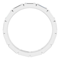 10K White Gold 3/4 CTW Lab-Grown Diamond Eternity Band Size 4.75