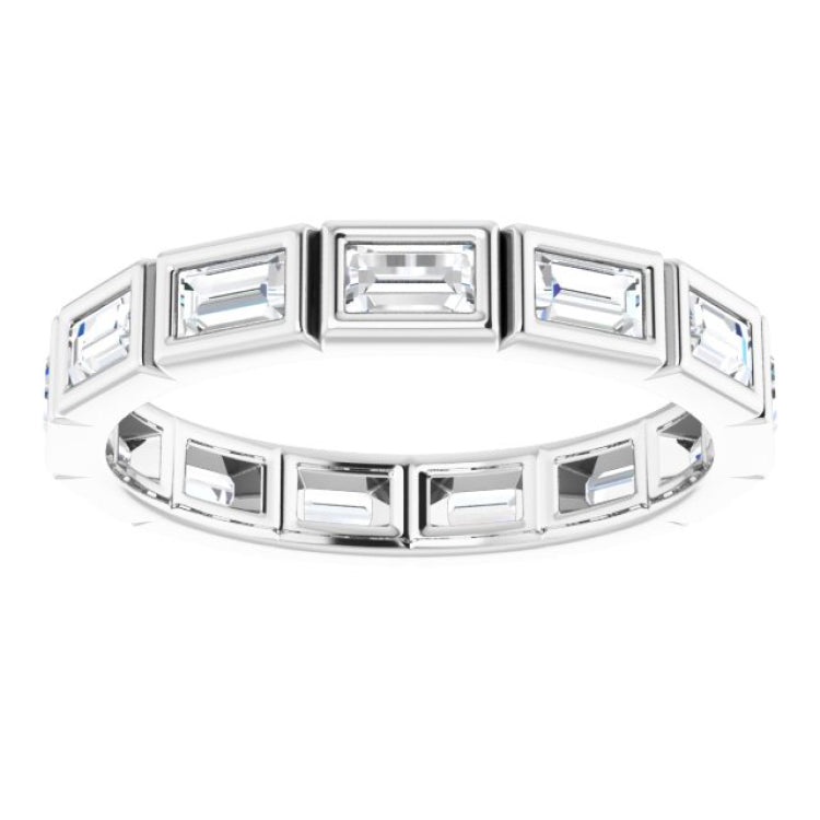 10K White Gold 3/4 CTW Lab-Grown Diamond Eternity Band Size 4.75