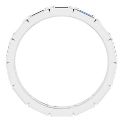 10K White Gold 7/8 CTW Lab-Grown Diamond Eternity Band Size 6.25