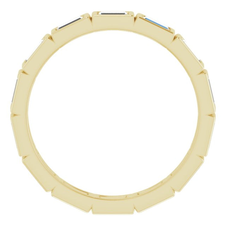 10K Yellow Gold 7/8 CTW Lab-Grown Diamond Eternity Band Size 6.5