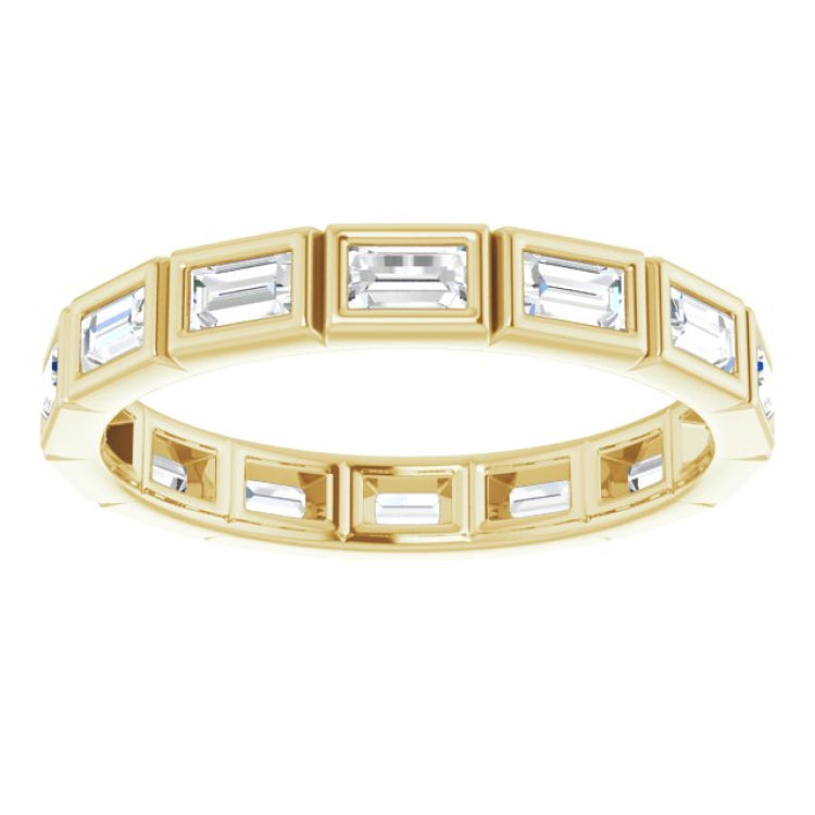 10K Yellow Gold 7/8 CTW Lab-Grown Diamond Eternity Band Size 6.5