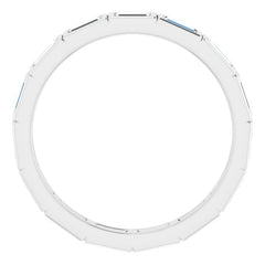 10K White Gold 9/10 CTW Lab-Grown Diamond Eternity Band Size 6.75