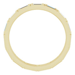 10K Yellow Gold 9/10 CTW Lab-Grown Diamond Eternity Band Size 6.75