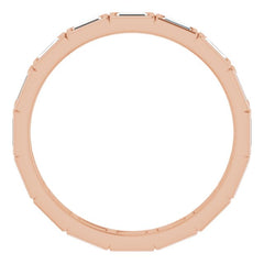 10K Rose Gold 9/10 CTW Lab-Grown Diamond Eternity Band Size 8.75