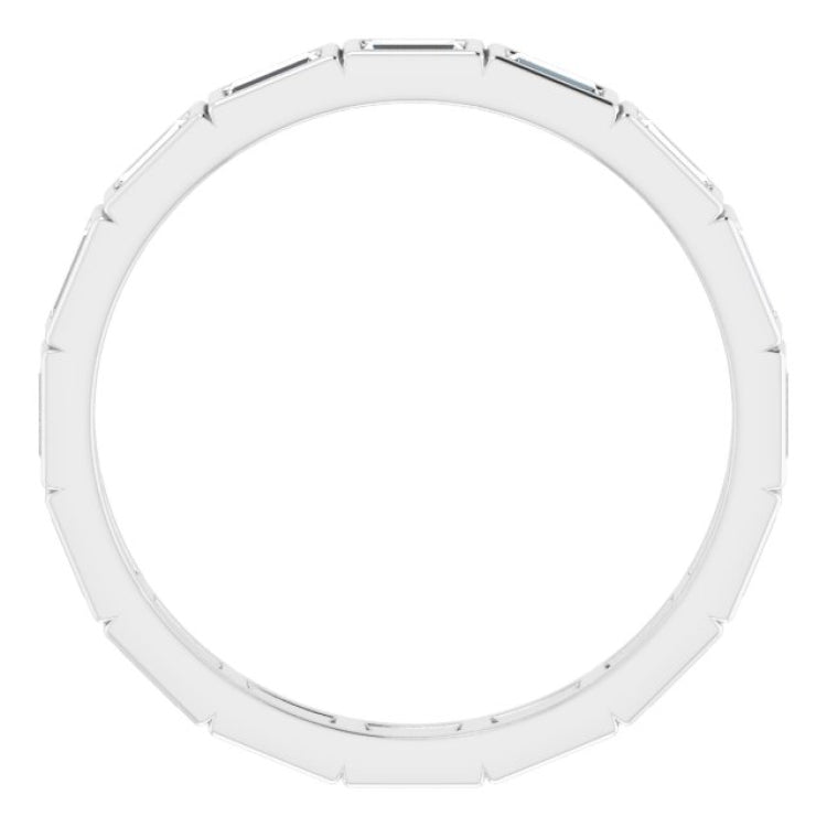 10K White Gold 9/10 CTW Lab-Grown Diamond Eternity Band Size 8.75