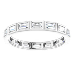 10K White Gold 9/10 CTW Lab-Grown Diamond Eternity Band Size 8.75