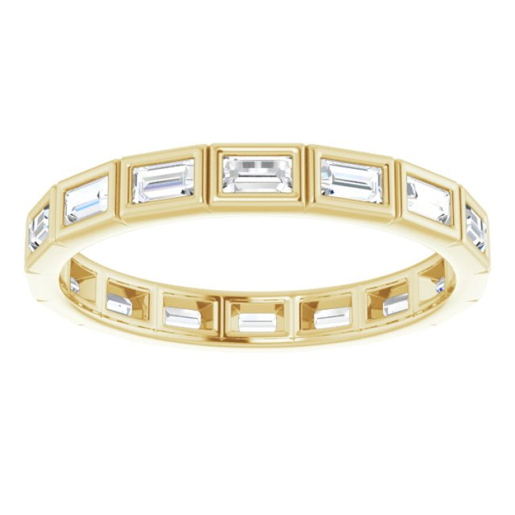 10K Yellow Gold 9/10 CTW Lab-Grown Diamond Eternity Band Size 8.75