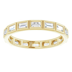 10K Yellow Gold 9/10 CTW Lab-Grown Diamond Eternity Band Size 8.75