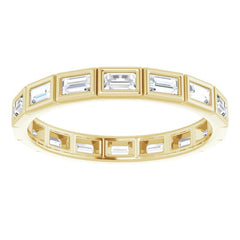 10K Yellow Gold 9/10 CTW Lab-Grown Diamond Eternity Band Size 9